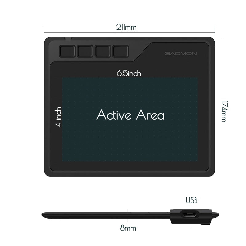 ShopTillDrop | Battery Free Graphics Tablet with Passive Pen