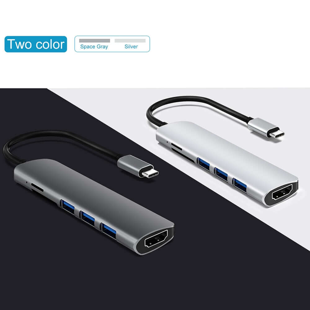 ShopTillDrop | 6 in 1 USB 3.1 Type-C Hub Adapter