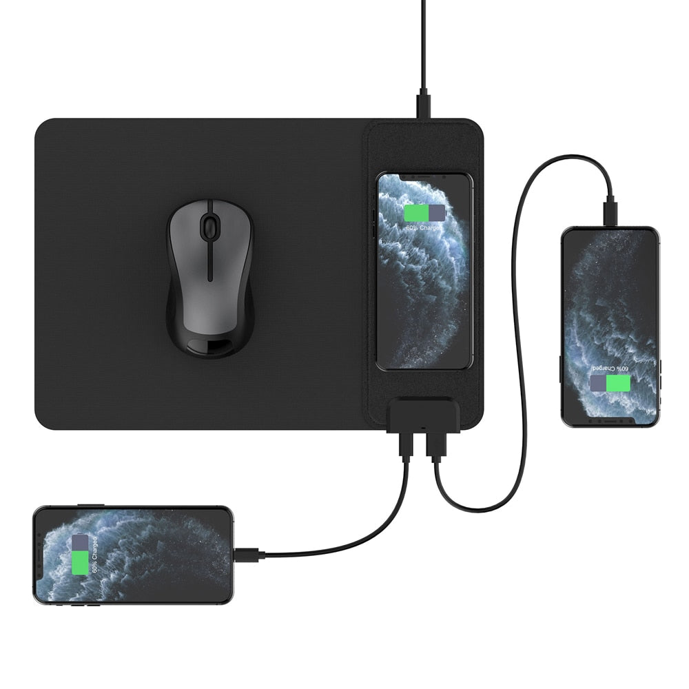 ShopTillDrop | Mouse Pad + 15W Wireless Mobile Charging Mat