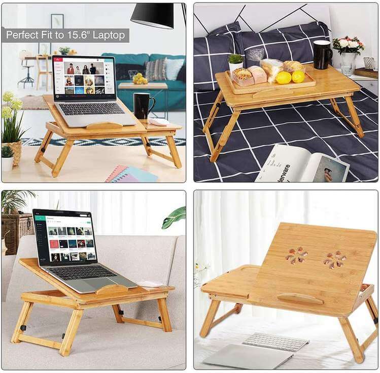 ShopTillDrop | Adjustable Laptop Table With USB Cooling Fan